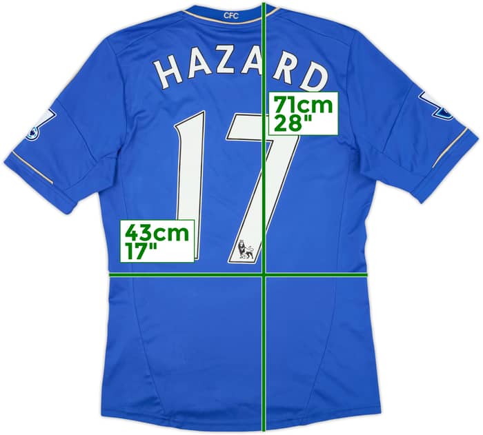 2012-13 Chelsea Home Shirt Hazard #17 - 8/10 - (S)