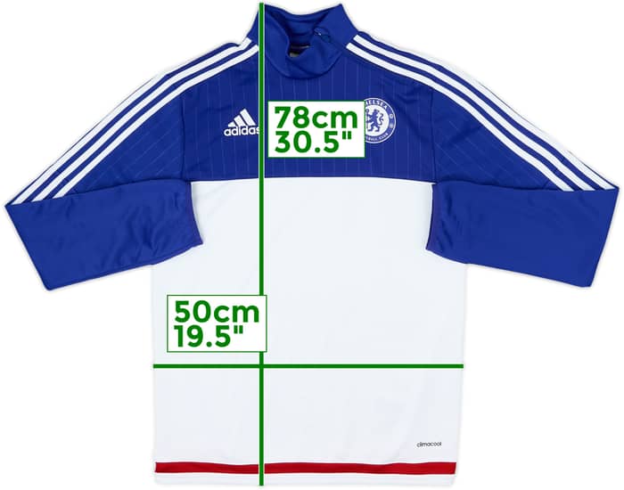2015-16 Chelsea adidas 1/4 Zip Training Top - 8/10 - (S)