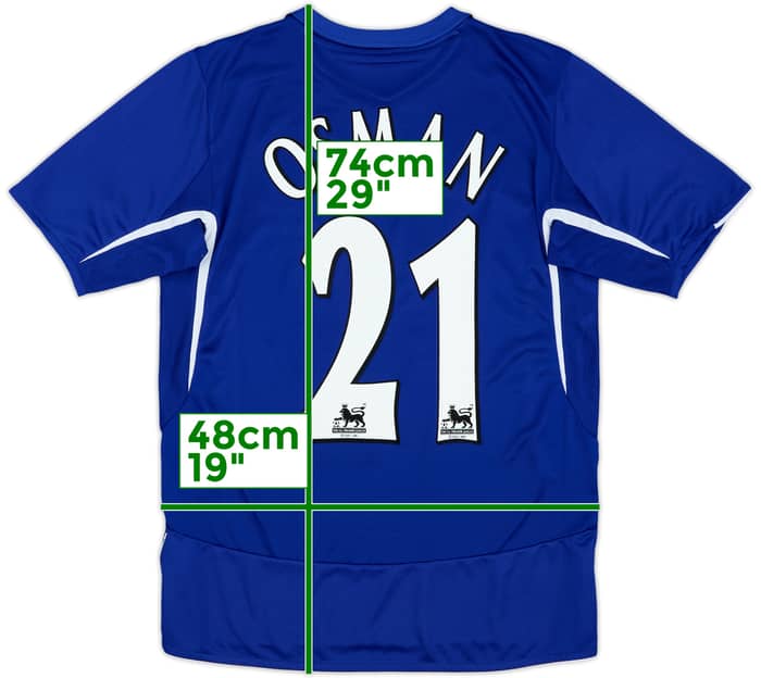 2005-06 Everton Home Shirt Osman #21 - 9/10 - (S)