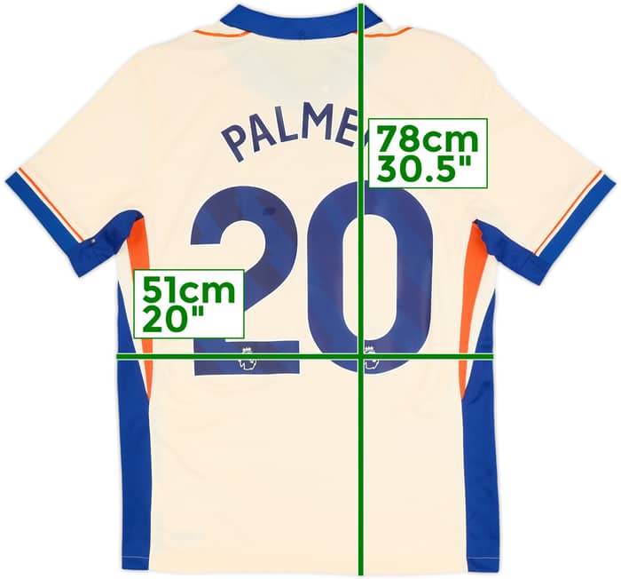 2024-25 Chelsea Away Shirt Palmer #20 - 8/10 - (XL)