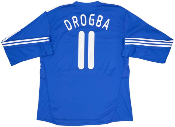 2009-10 Chelsea Home L/S Shirt Drogba #11 - 8/10 - (XL)