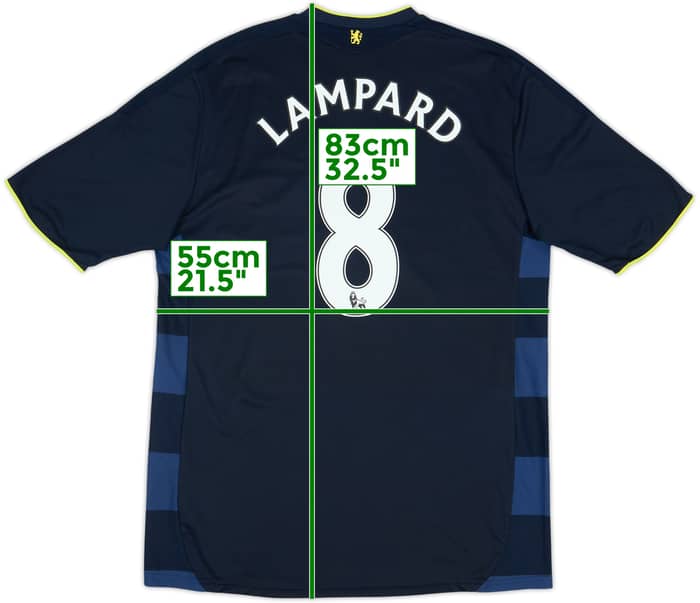 2009-10 Chelsea Away Shirt Lampard #8 - 8/10 - (L)