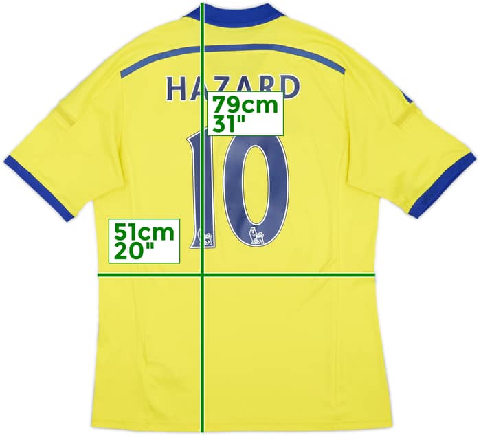 2014-15 Chelsea Away Shirt Hazard #10 - 6/10 - (L)