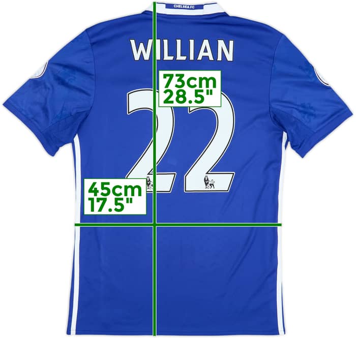 2016-17 Chelsea Home Shirt Willian #22 - 7/10 - (S)