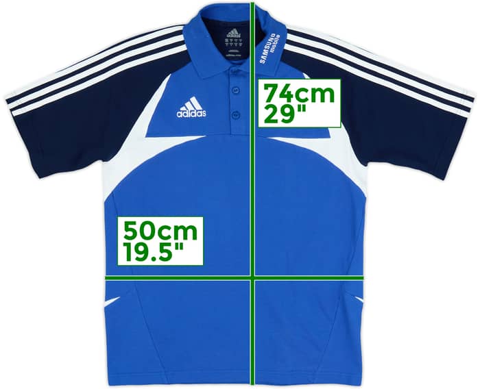 2007-08 Chelsea adidas Polo Shirt - 8/10 - (S)