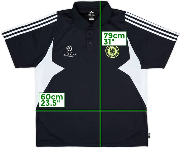 2007-08 Chelsea CL adidas Polo Shirt - 8/10 - (XL)
