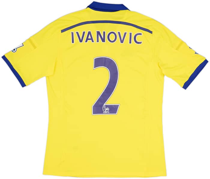 2014-15 Chelsea Away Shirt Ivanovic #2 - 8/10 - (M)