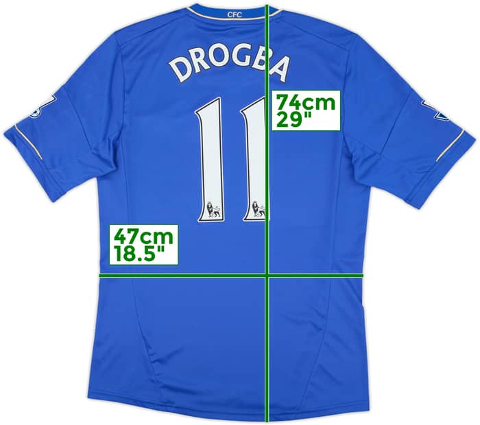 2012-13 Chelsea Home Shirt Drogba #11 - 8/10 - (M)