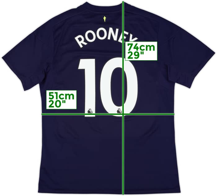 2017-18 Everton Third Shirt Rooney #10 - 8/10 - (L)