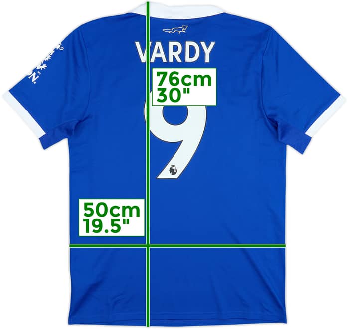 2022-23 Leicester Home Shirt Vardy #9 - 9/10 - (M)