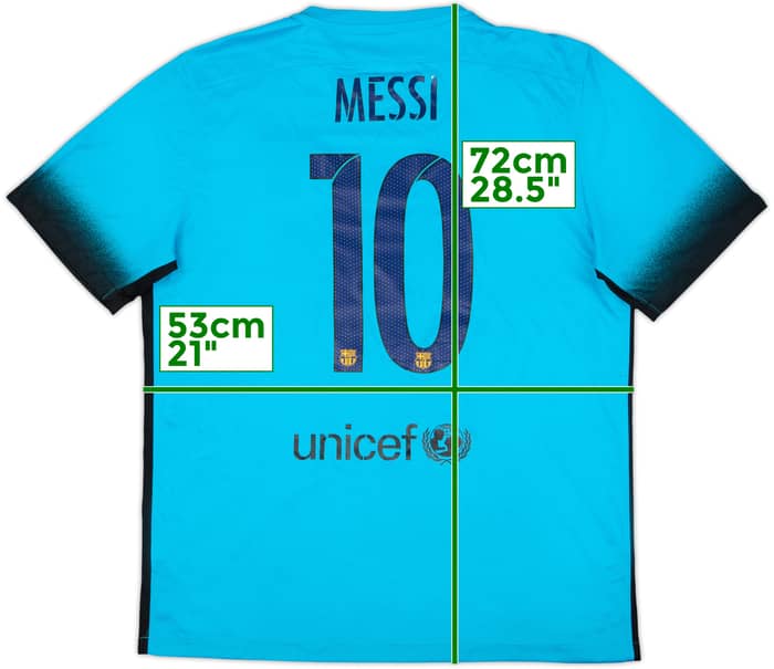 2015-16 Barcelona Third Shirt Messi #10 - 6/10 - (L)