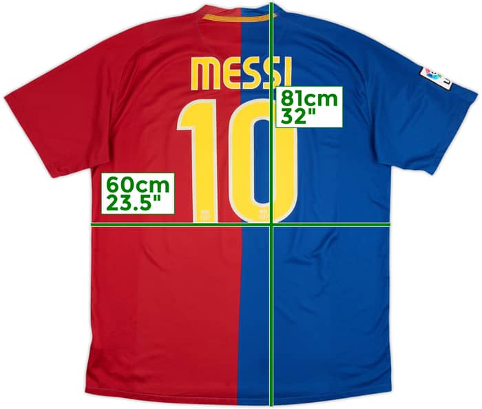 2008-09 Barcelona Home Shirt Messi #10 - 6/10 - (XL)