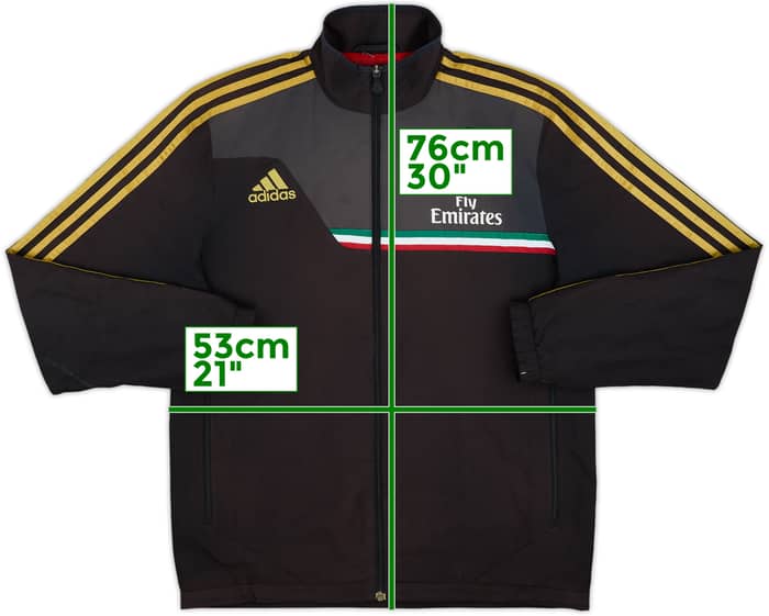 2013-14 AC Milan adidas Track Jacket - 5/10 - (M)