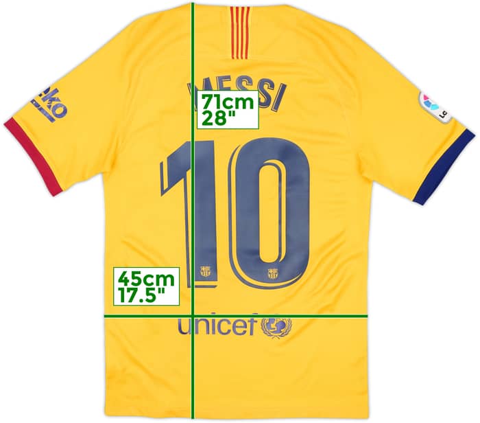 2019-20 Barcelona Away Shirt Messi #10 - 6/10 - (S)