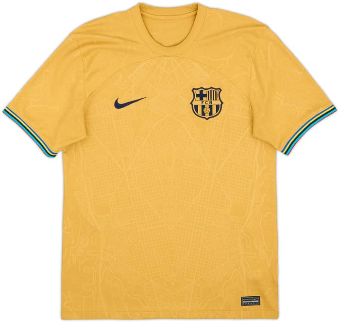 2022-23 Barcelona Away Shirt Lewandowski #9 - 8/10 - (S)