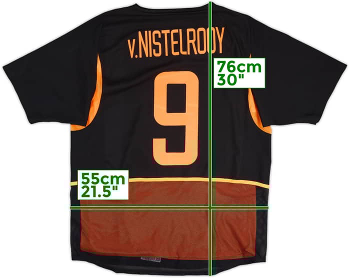 2002-04 Netherlands Authentic Away Shirt V.Nistelrooy #9 - 8/10 - (L)