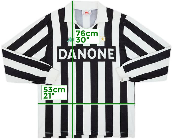 1992-94 Juventus Home L/S Shirt - 8/10 - (L)