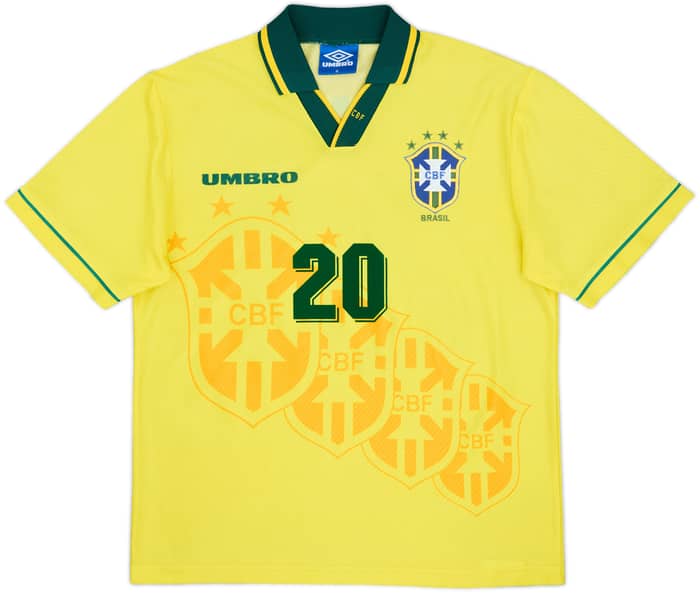 1994 Brazil Home Shirt Ronaldo #20 - 8/10 - (M)