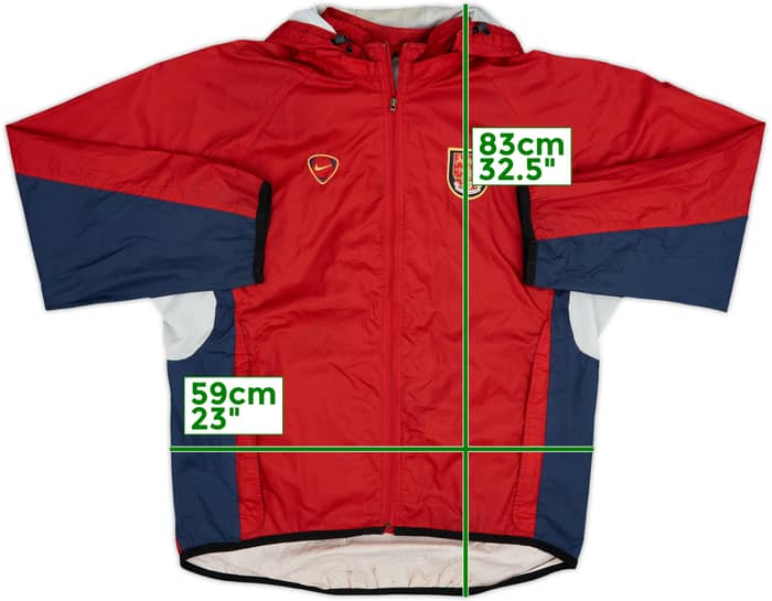 2000-01 Arsenal Nike Hooded Rain Jacket - 7/10 - (M)