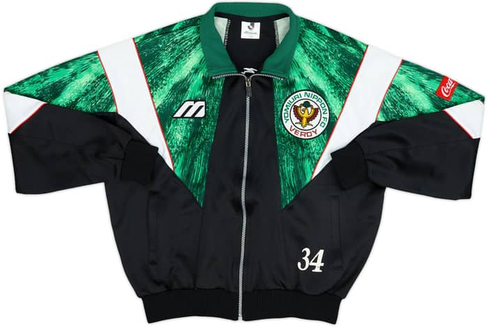 1993-95 Verdy Kawasaki Chaqueta de chándal Mizuno versión jugador #34 - 8/10 - (L)