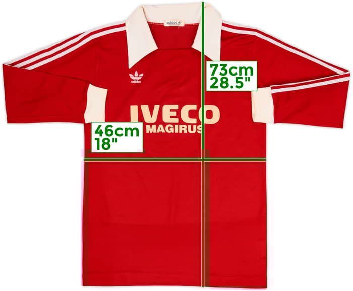 1981-83 Bayern Munich Home L/S Shirt - 6/10 - (S)