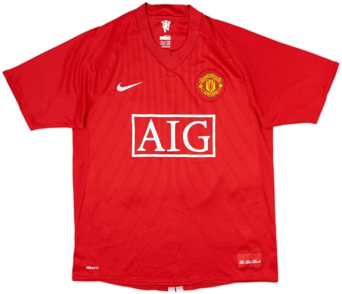 2007-09 Manchester United Home Shirt Vidic #15 - 8/10 - (M)