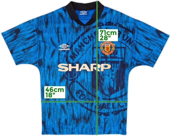 1992-93 Manchester United Away Shirt - 8/10 - (S)