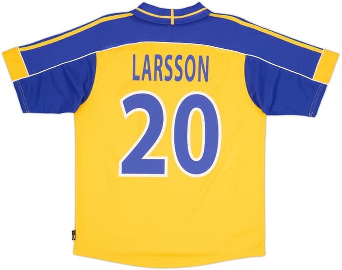 2000-02 Sweden Home Shirt Larsson #20 (L)