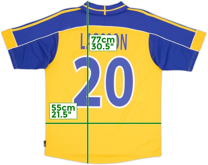 2000-02 Sweden Home Shirt Larsson #20 (L)