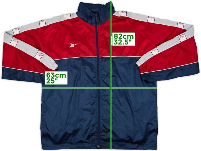 1998-99 New England Revolution Reebok Track Jacket - 5/10 - (L)