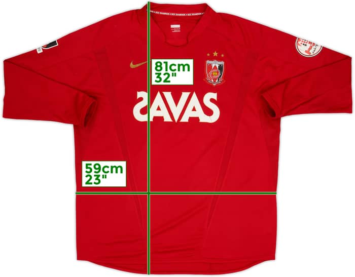 2009 Urawa Red Diamonds Home L/S Shirt - 7/10 - (XXL)