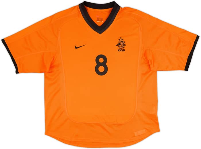 2000-02 Netherlands Home Shirt Davids #8 - 8/10 - (M)
