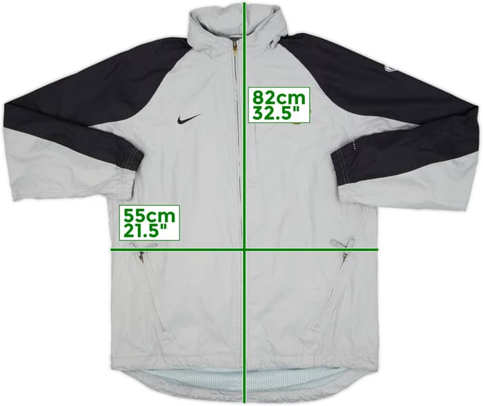 2003-04 Manchester United Nike Hooded Rain Jacket - 8/10 - (M)