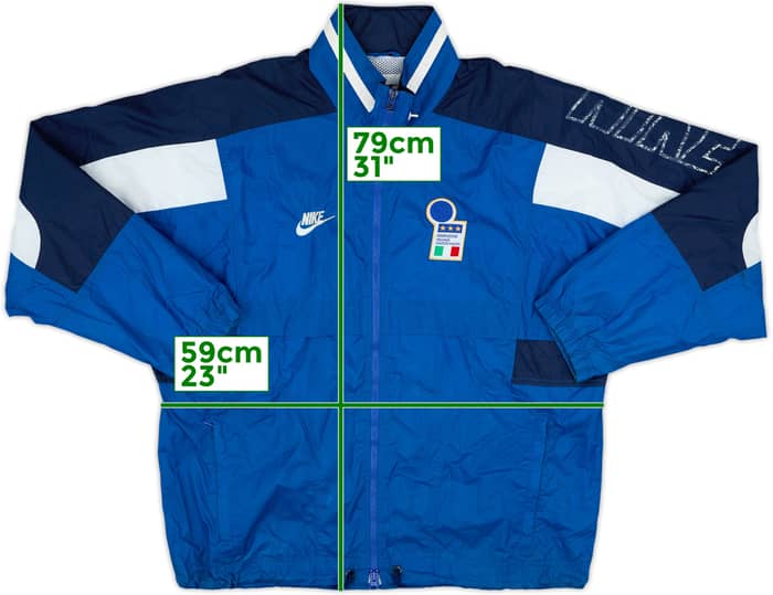 1996 Italy Nike Hooded Rain Jacket - 5/10 - (L)