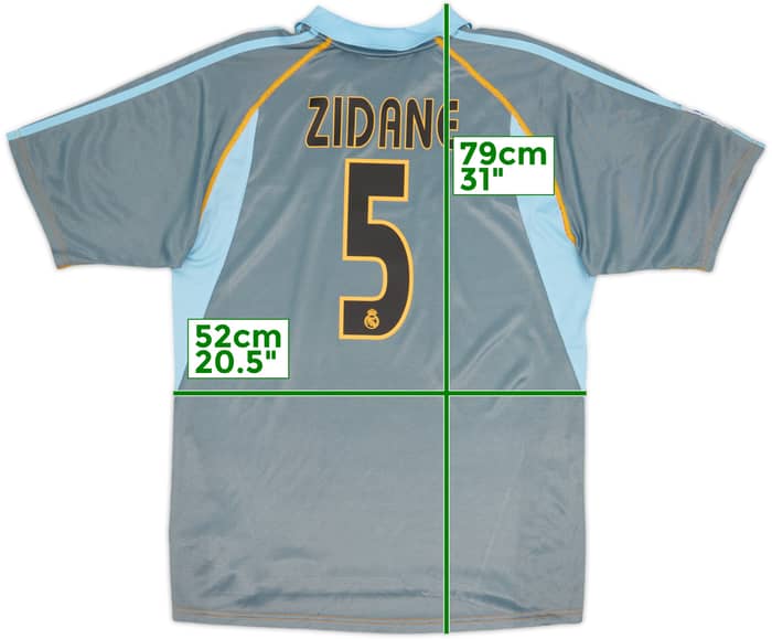 2003-04 Real Madrid Third Shirt Zidane #5 - 6/10 - (M)