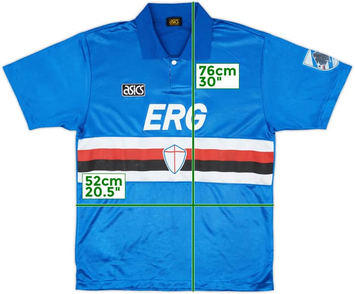 Camiseta de local del Sampdoria 1992-94 - 7/10 - (L)