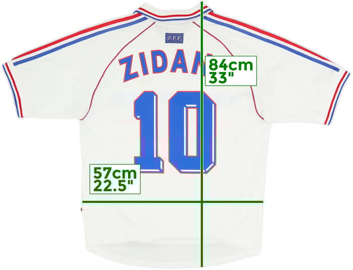 1998 France Away Shirt Zidane #10 - 6/10 - (XL)