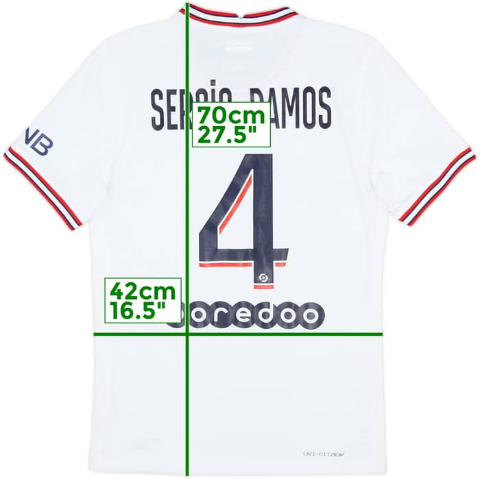 2021-22 Paris Saint-Germain Authentic Fourth Shirt Sergio Ramos #4 - 10/10 - (S)