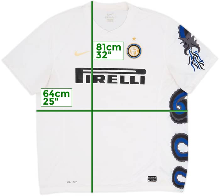 2010-11 Inter Milan Away Shirt - 5/10 - (XXL)