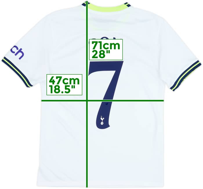2022-23 Tottenham Home Shirt Son #7 - 8/10 - (S)