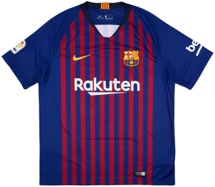 2018-19 Barcelona Home Shirt Messi #10 - 9/10 - (L)