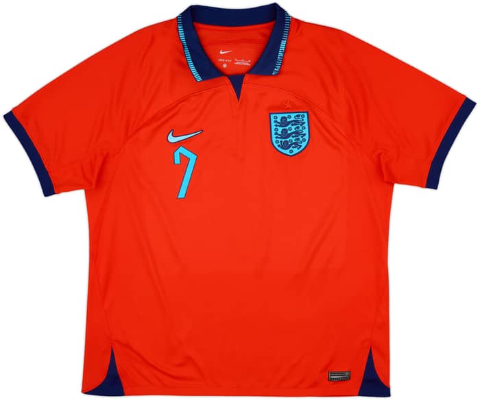 2022-23 England Away Shirt Grealish #7 - 9/10 - (XL)