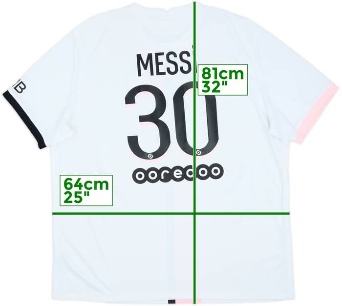 2021-22 Paris Saint-Germain Away Shirt Messi #30 - 8/10 - (XXL)