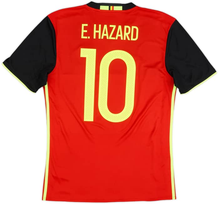 2016-17 Belgium Home Shirt E. Hazard #10 - 9/10 - (S)
