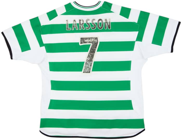2001-03 Celtic Home Shirt Larsson #7 - 5/10 - (XL)