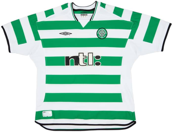 2001-03 Celtic Home Shirt Larsson #7 - 5/10 - (XL)