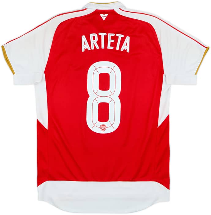 2015-16 Arsenal Home Shirt Arteta #8 - 6/10 - (M)