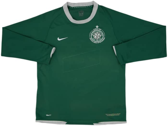 2007-08 Celtic Away L/S Shirt Brown #8 - 4/10 - (M)