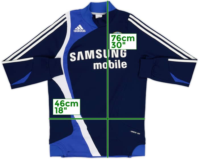 2007-08 Chelsea adidas Formotion Drill Top - 8/10 - (S)