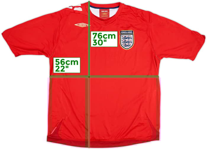 2006-08 England Away Shirt - 5/10 - (XL)